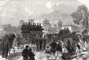 1867年9月28日の「The Illustrated London News」から、マンチェスターでフェニアンによって殺された警官ブレット軍曹の葬儀